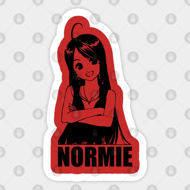 Plain NORMIE Girl - Cuteness Overload Sticker by sadpanda